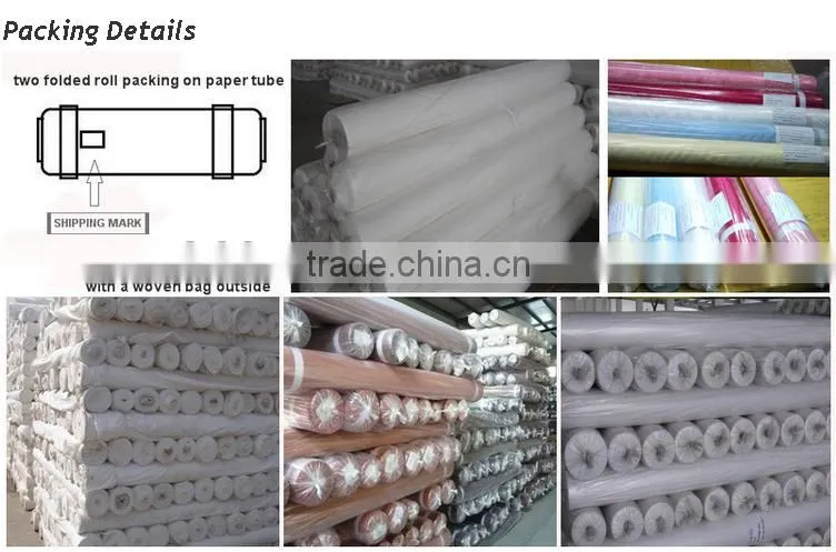 Polyester Flocked Taffeta/Flocked Curtain Fabric/Flock Fabric
