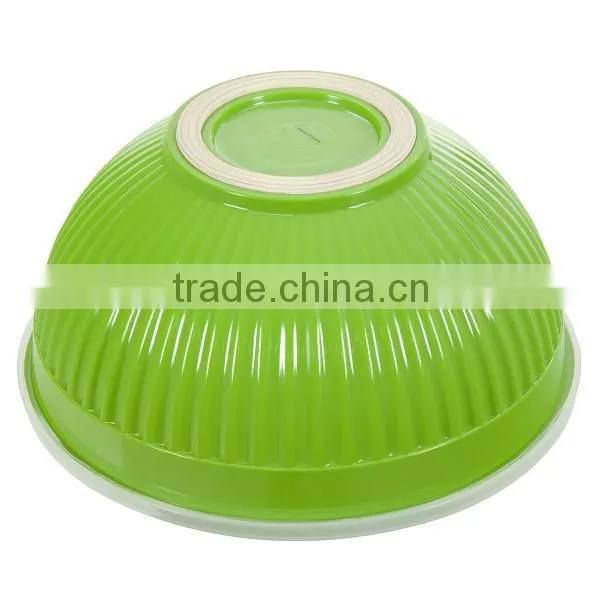 Solid color melamine mixing bowl set