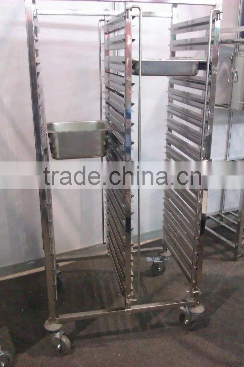Kitchen Bread Wire Storage Basket Trolley wire Basket with Wheels