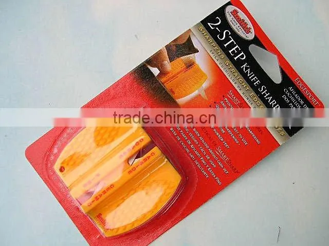 2-Step Portable/Pocket Knife Sharpener with Key Chain