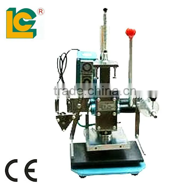 Mini desktop hot foil stamping machinery manual leather kurz hot stamping foil