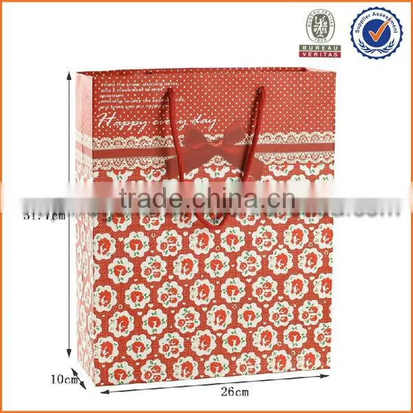 Cotton rope color paper gift bag
