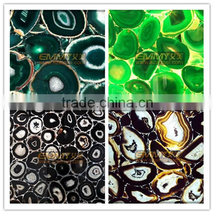 online selling translucidus gemstone agate mosaic maket agate alices gem tile