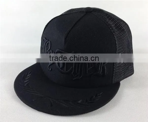 for summer mesh caps 3D embroidery front and upper visor wholesale caps