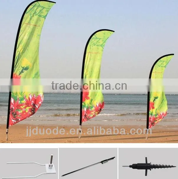 durable beach flag for outdoor advertising