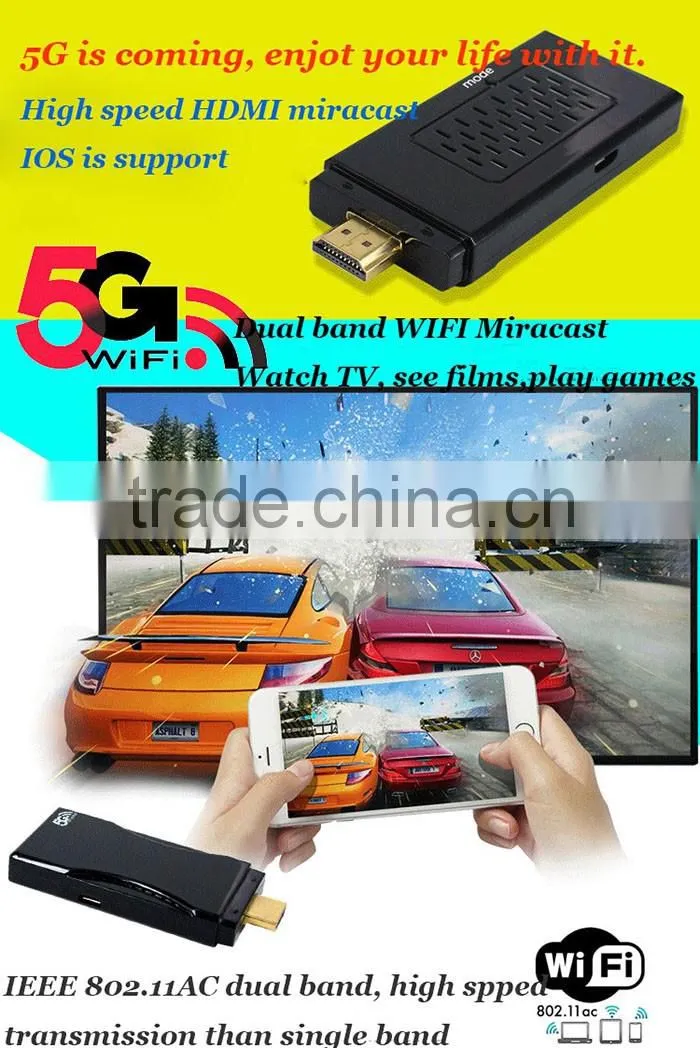 HD 1080P Mini Android 4.0 TV Dongle with WIFI + USB Quad Core 1.4GHz