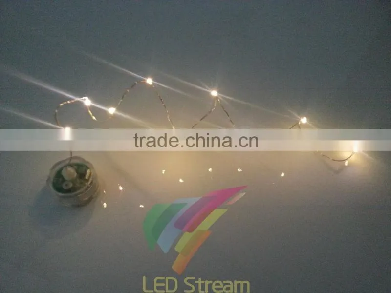 Mini Waterproof Flower Tea Light 10 LEDs String Lights Cell Battery Operated 8 Mode Flashing