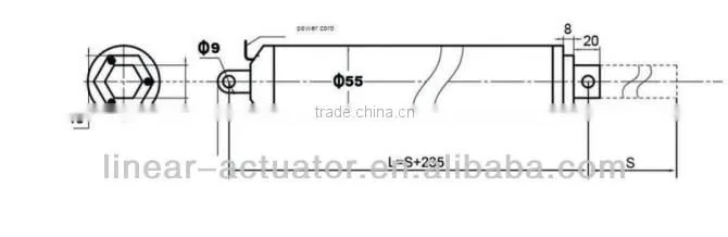 12volt high speed electric tubular linear actuator for car boot opener fast linear actuators