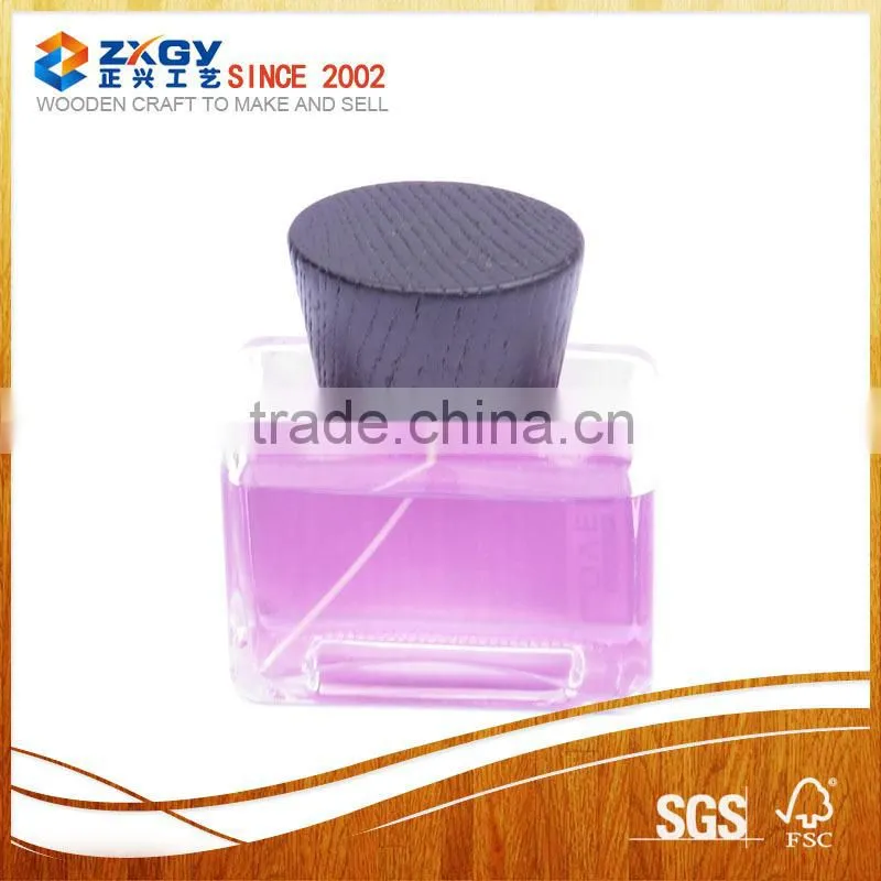 ZX-3895 fashion wooden perfume cap for perfume bottle