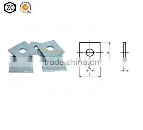 DIN436 Square washers carbon steel HDG
