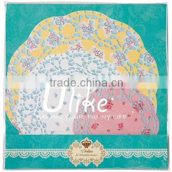 New style vintage scrumptious floral flower tea party paper doily decoration