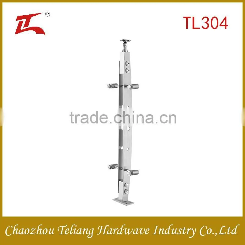 factory tempered glass railing balcony stainless steel railing design