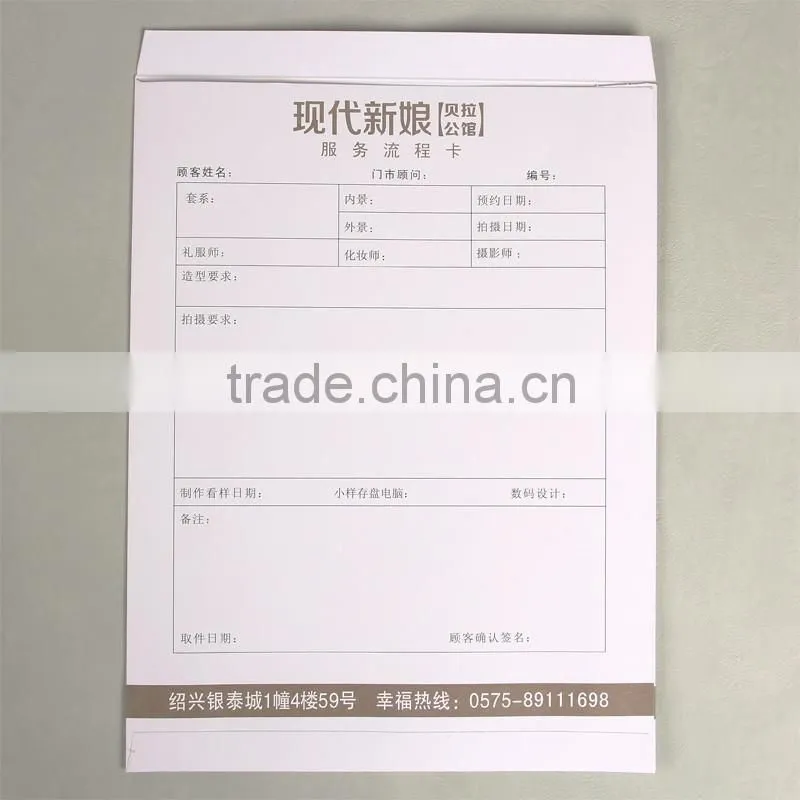 White kraft paper envelope bag for photoprint for photo studio use