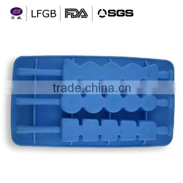 High quality fashionable factory price funny shape Silicone Ice cube Tray