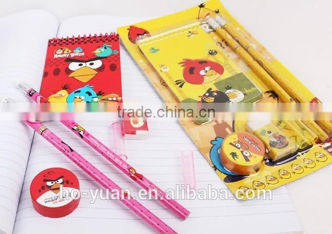 cute colorful printing back to school stationery gift set for kids