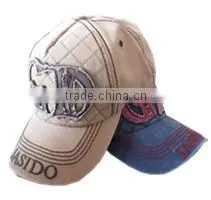 stone washed pigment dyed fabric cutom baseball cap