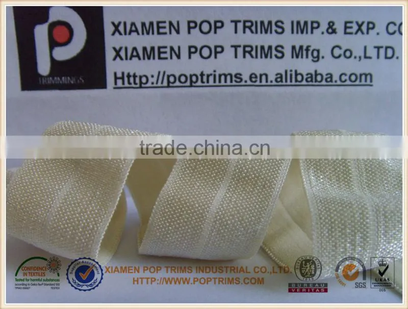 Centerfold elastic webbing, tape