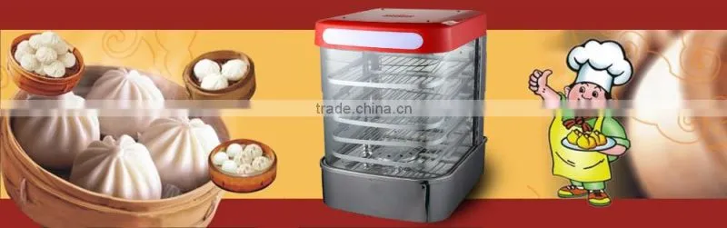 U-Style glass cover display food steamer(5 layers rack)