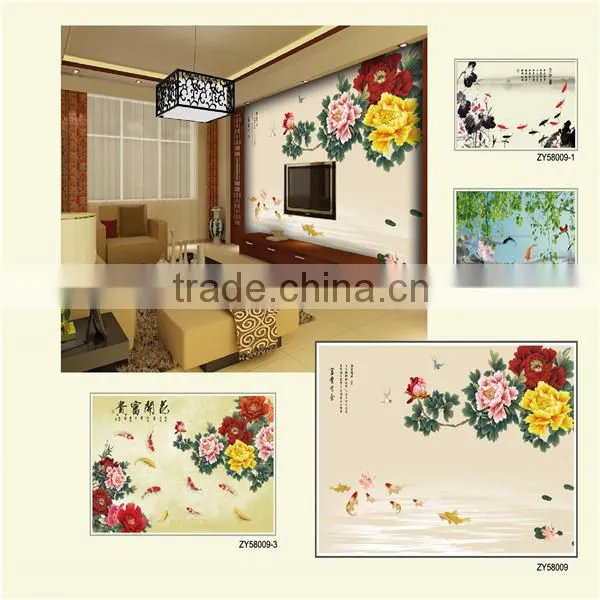 Wonderful customized 3d mural wallpaper for wall decoration