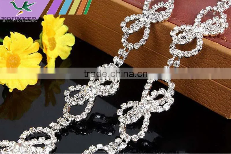 Bling Bling Fashion latest Fancy Rhinestone Cup Chian For Garments,bags,shoes decorations YSC21