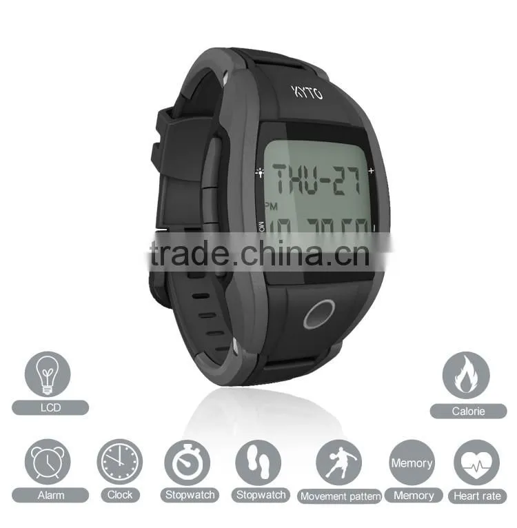 KYTO factory outlet heart rate calorie step counter watch