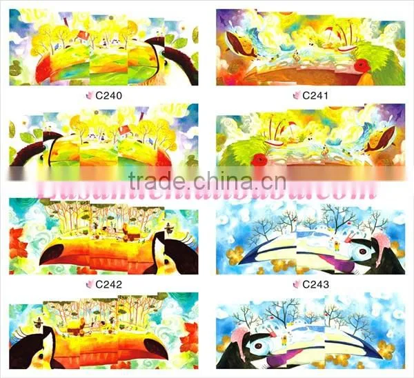 BLE nail stciker beautiful nail art water printing nail wrap C series