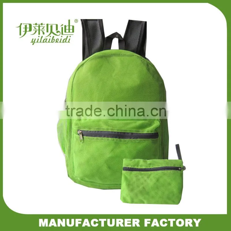 Mesh fabric Backpack bag/sport backpack