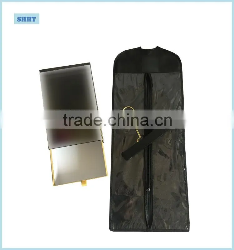 hair extension bag with hanger and packaging box with logo