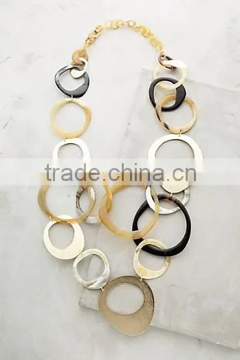 High quality hot selling nice buffalo horn necklace jewelry