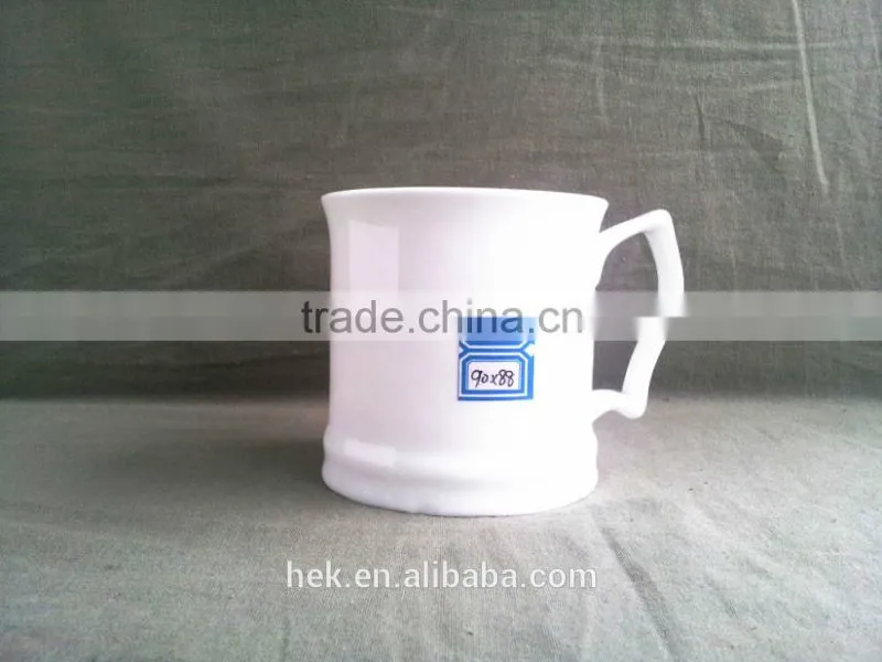 White ceramic Bone China Ceramic Coffee Mug with Handle