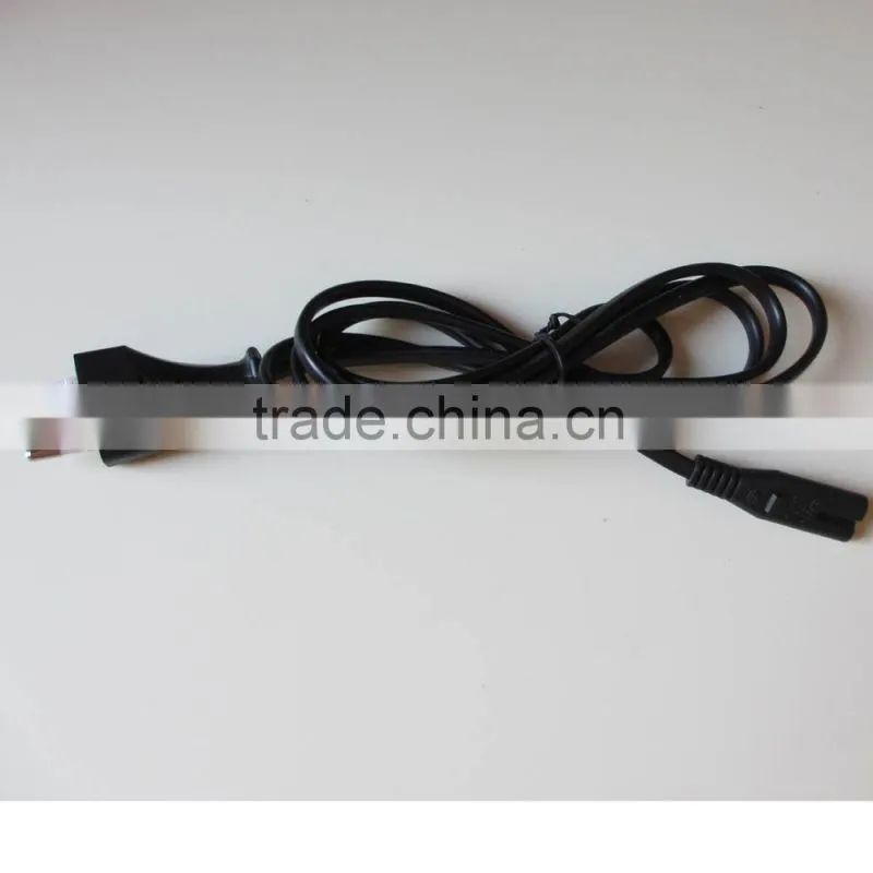 VDE Approved EU power lead 2x0.5 pure copper H03VVH2-F