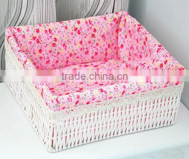 Beautiful cheap and useful PVC woven storage baskets with different colors