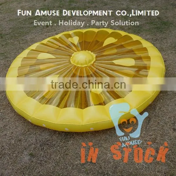 Water play equipment fruit slice float fun lemon float inflatable donut
