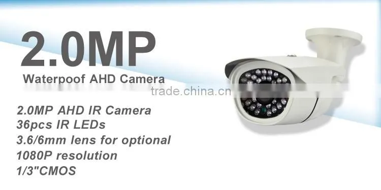 2mp AHD camera cctv camera system AHD cctv security camera system