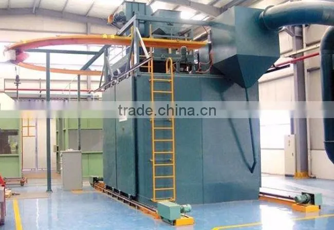overhead rail shot blast machine/shot blasting equipment