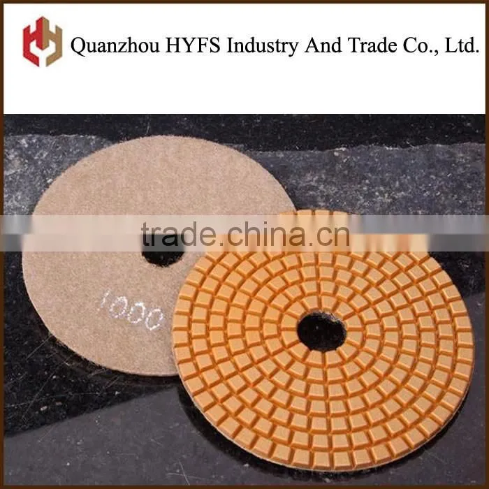 3'' 4'' 5'' 6'' 8'' 10''Diamond wet polishing pad,Abrasive Pad Type 6 polishing pads