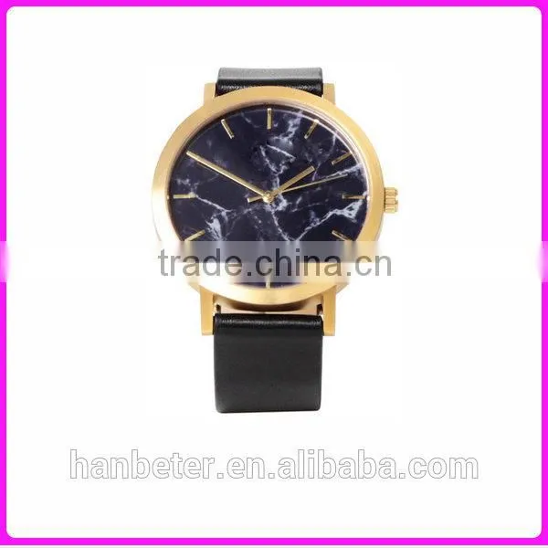 Marble face men watches from china with power gold international