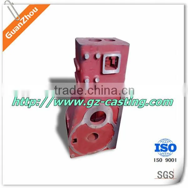 Guanzhou casting foundry made cast iron housing gearbox casting