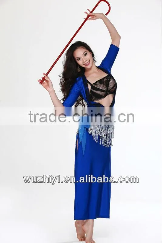 Indian sexy Belly dance dress with sequin headwear or belt and bra and long dress 3pcs (QC2081)