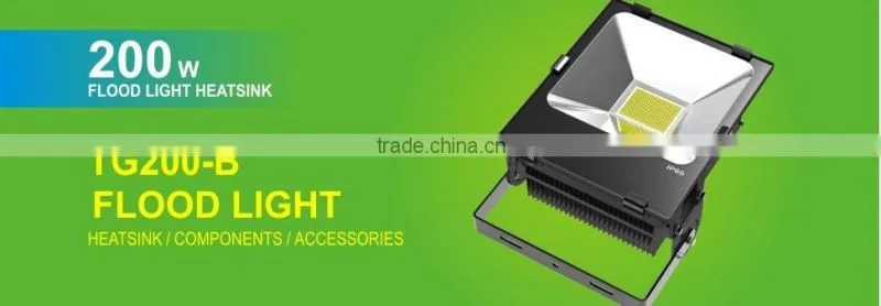 powerful driver 3 years warranty IP65 200 watt led flood light meanwell with CE/ROHS