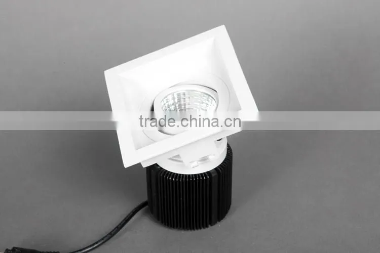 6W 9W 13W COB LED downlight with round and square outer ring made in China