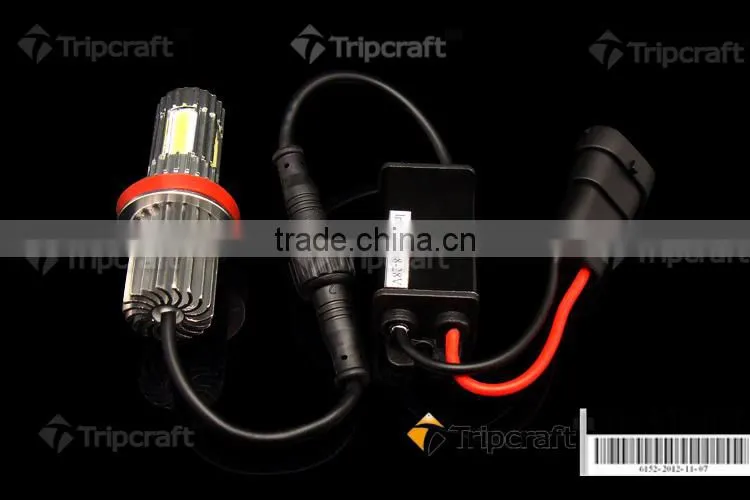 Super Bright 12V-24V 25W 1800LM H4 H7 H8 H9 H10 H11 H16 9005 9006 Sockets 5000K COB Car LED Bulb Headlight