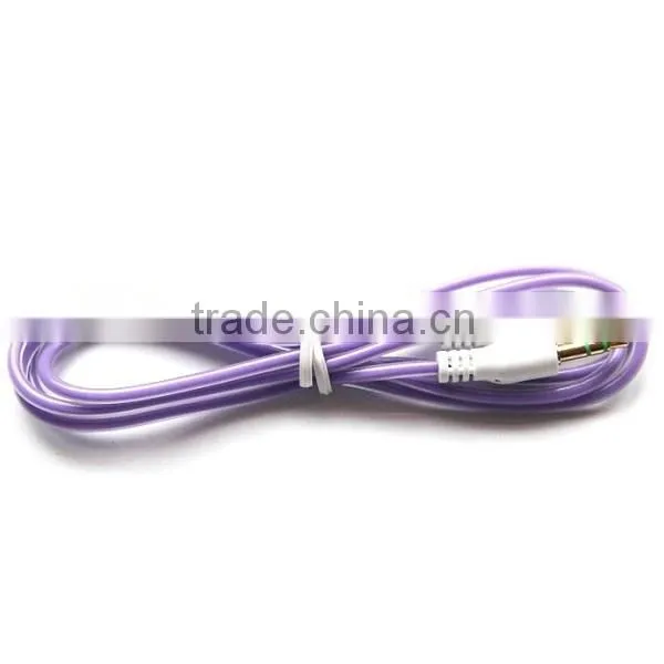wholesale lighting wire audio cable with 3.5mm glod jack