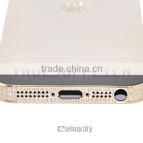 rose and black funda for iphone gold plated for iphone 5s 24kt gold housing