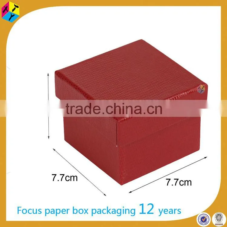 red rigid paper cardboard packaging tiered boxes