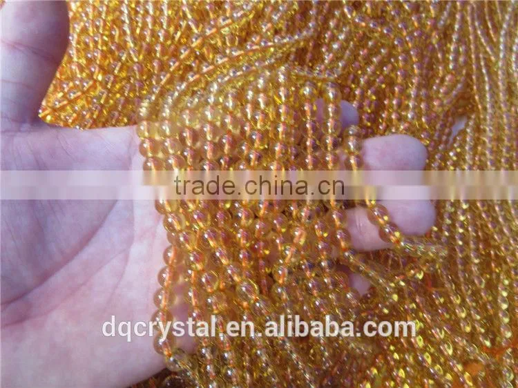 Handmade all colours of crystal round beads necklace for sale