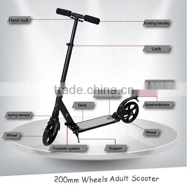 Yes foldable and CE certification two wheels kick scooters