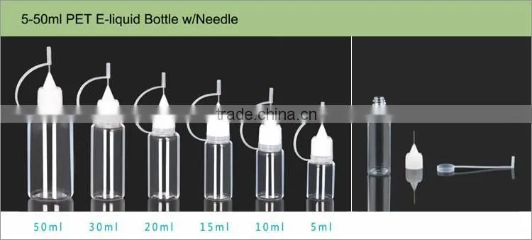 Silver Plastic E-Liquid Droppers 5ml-50ml