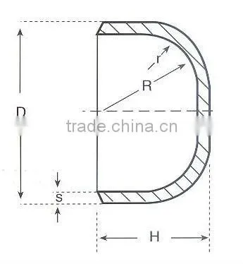 10" SCH160 Stainless Steel end cap