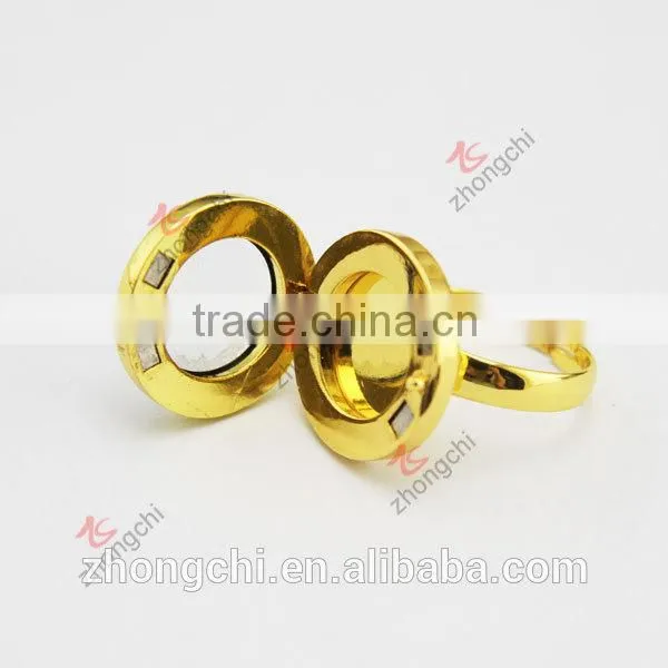 20MM gold jewelry set locket ring